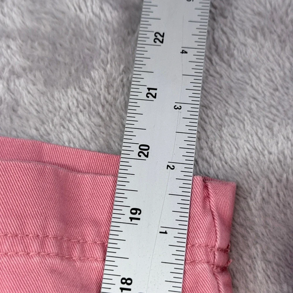 IZOD Saltwater Chino Shorts Mens 33 Pink Cotton Flat Front 45SH128633